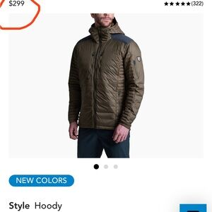 Kuhl Men's Dark Olive Puffer Jacket